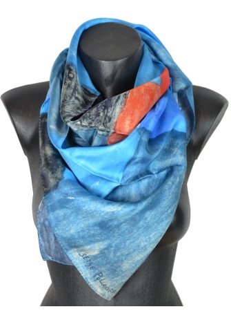 Carré en soie Composition pour carnet enluminures de Poliakoff