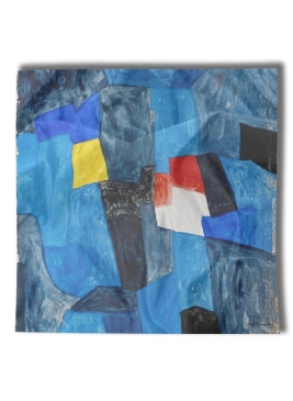 Carré en soie Composition pour carnet enluminures de Poliakoff