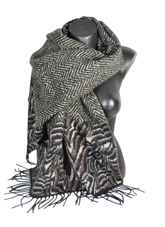 Châle épais Hybride noir