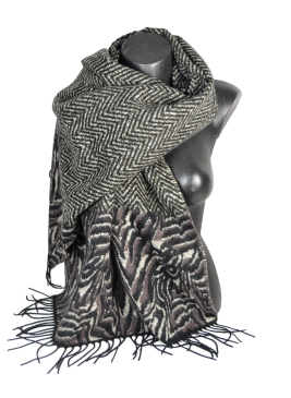 Châle épais Hybride noir