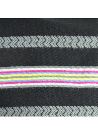 Châle Athna noir et gris