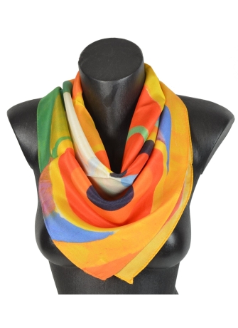 Carré en soie Rythme Joie de vivre de Delaunay