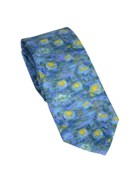 Cravate soie Monet - Nymphéas