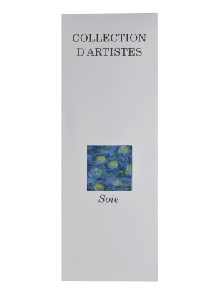 Cravate soie Monet - Nymphéas made in France
