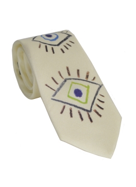 Cravate soie Picasso - Oeil made in France