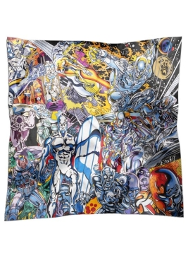 Carré en soie Silver Surfer de Erro