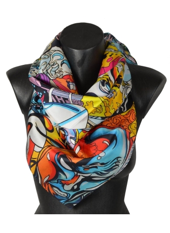 Carré en soie Silver Surfer de Erro