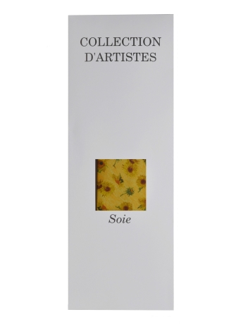 Cravate soie Van Gogh - Tournesols jaune