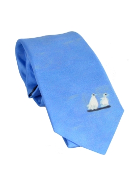 Cravate soie Picasso - Pigeons