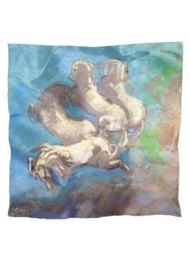 Carré en soie Char d’Apollon de Redon