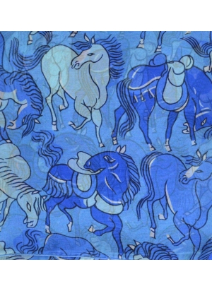 Carré en soie Chevaux de Dufy