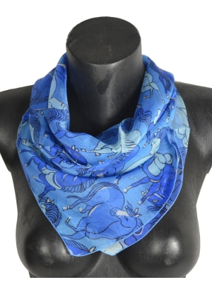 Carré en soie Chevaux de Dufy