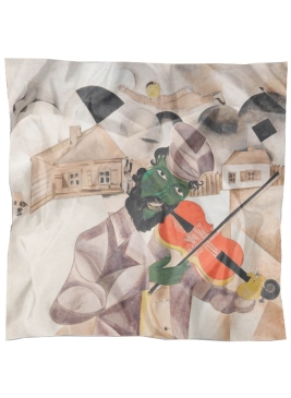 Carré en soie La musique de Chagall