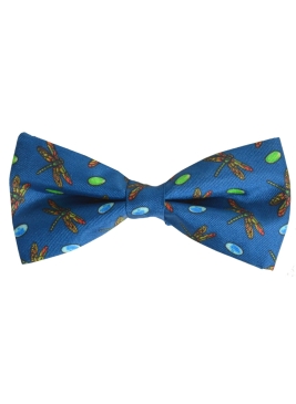 Noeud papillon en soie Tiffany, Dragonfly bleu