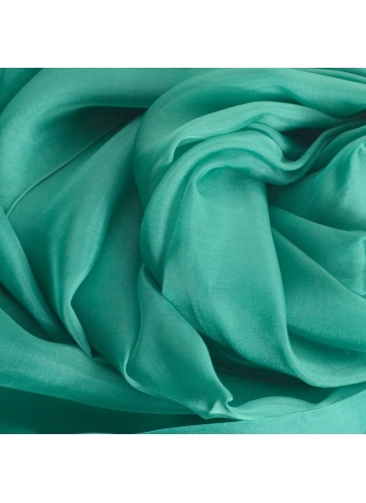 Etole en mousseline de soie émeraude