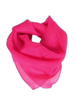 Carré en mousseline de soie fuchsia