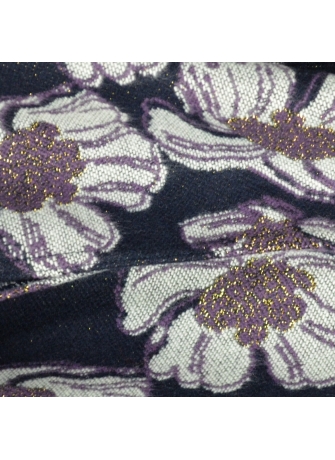 Poncho Aubepine bleu-violet