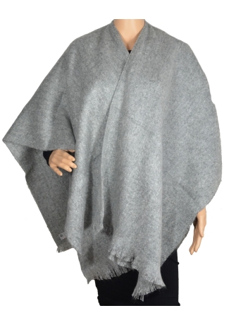 Poncho mohair Milene gris