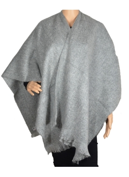 Poncho mohair Milene gris