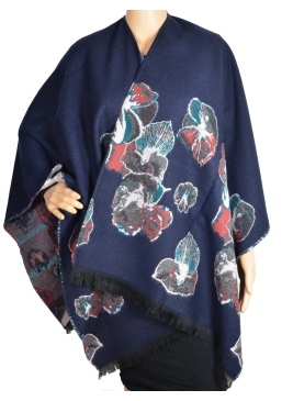 poncho azara bleu