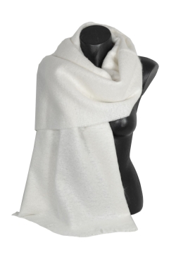 Châle mohair Milene blanc