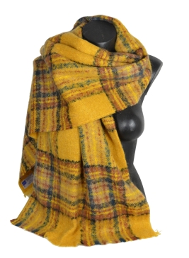 Châle mohair Macaron jaune