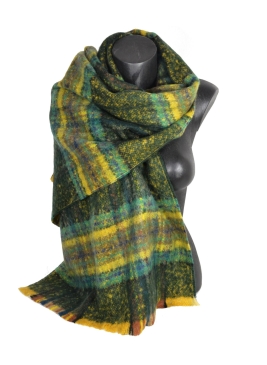 Châle mohair Macaron vert