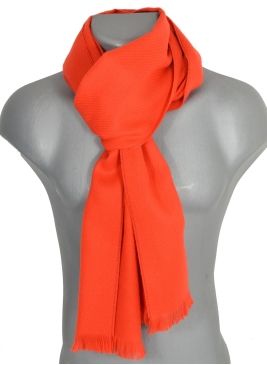 Echarpe mixte unie orange