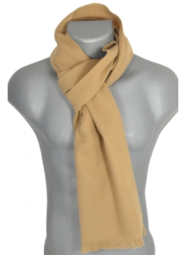 Echarpe mixte unie beige