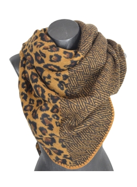 Châle carré Avatar marron