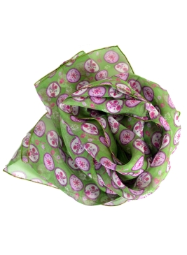 Foulard en soie Scandinave pomme