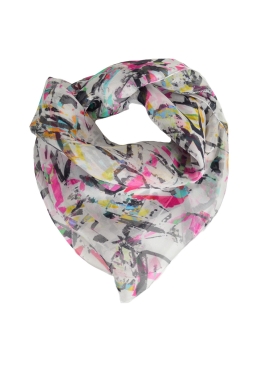 Carré en soie Graf rose