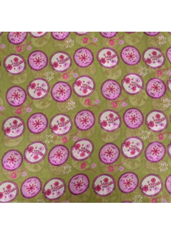 Carré en soie Scandinave vert