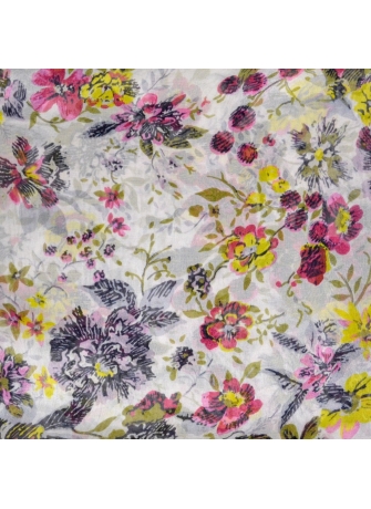 Carré en soie Romantique rose