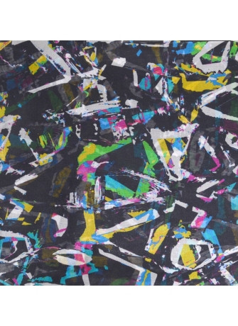 Carré en soie Graf noir