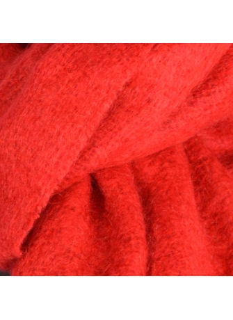 Echarpe mohair unie rouge