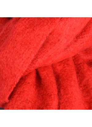 Echarpe mohair unie rouge