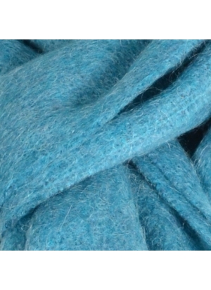 Echarpe mohair unie turquoise foncé