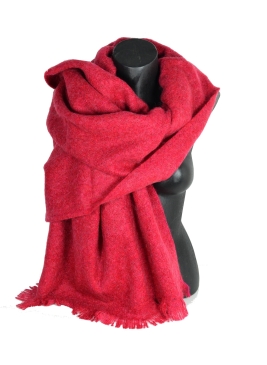 Châle mohair Milene framboise
