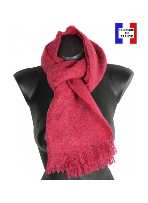 Echarpe mohair unie rose