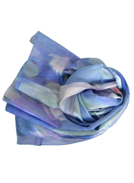Foulard en soie Nymphéas Matin de Monet