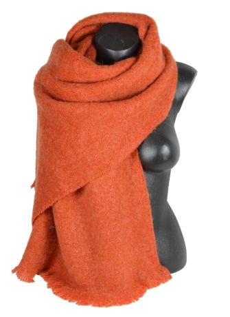 Châle mohair Milene orange