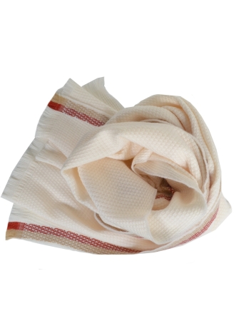 Echarpe mérinos Working écrue