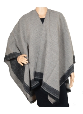 Poncho Aria taupe