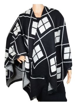 Poncho Anglo noir