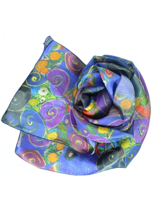 Foulard en soie Virgin de Klimt