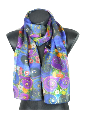 Foulard en soie Virgin de Klimt