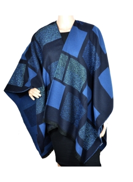 Poncho Alliage bleu