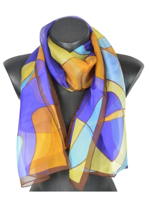 Foulard en soie Chocolat de Mucha