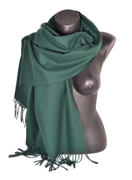 Châle en Laine uni vert